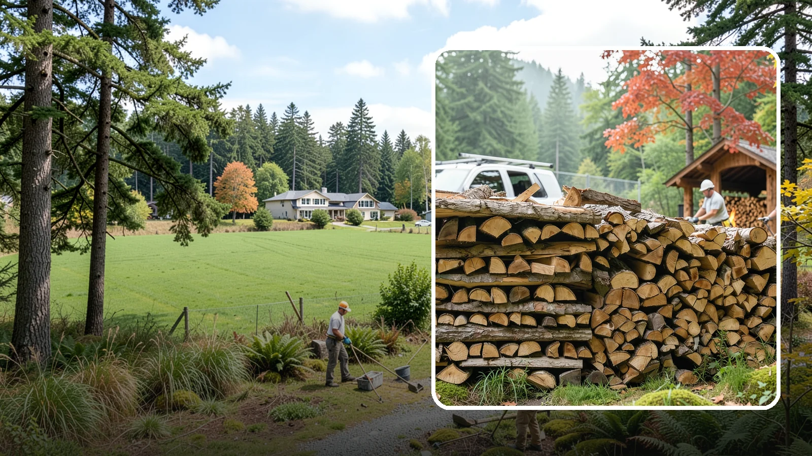 Winery Firewood in Lyman, Skagit County, WA - We supply Pacific Northwest wineries with seasoned firewood for tasting room hearths, outdoor fire features, and events.