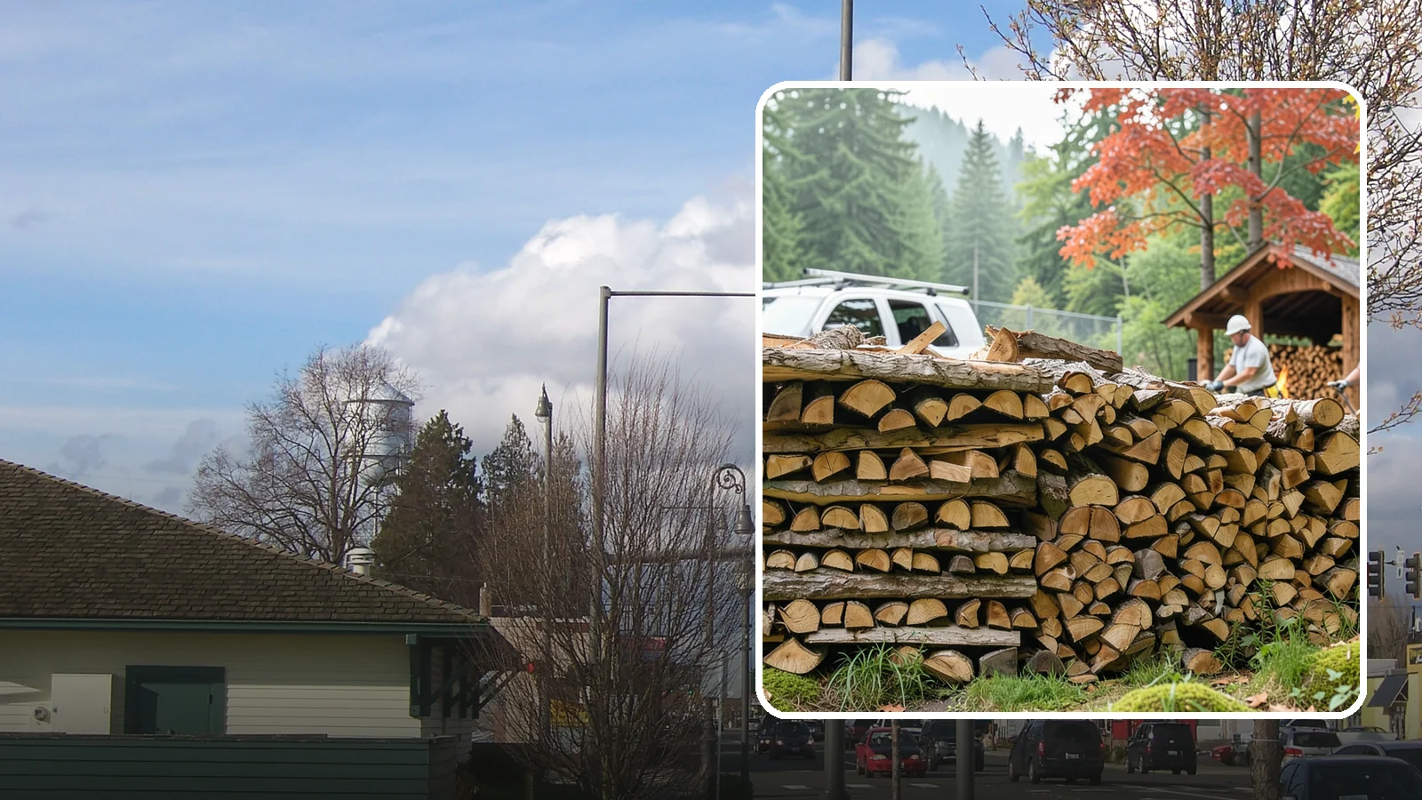 Winery Firewood in Marysville, Snohomish County, WA - We supply Pacific Northwest wineries with seasoned firewood for tasting room hearths, outdoor fire features, and events.