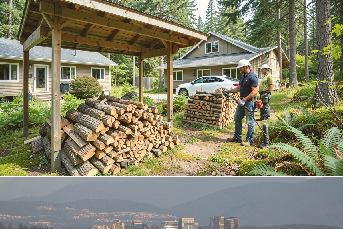 Winery Firewood in Medina, King County, WA - Ramp up supply for fall harvest events and the cool-weather tasting season.