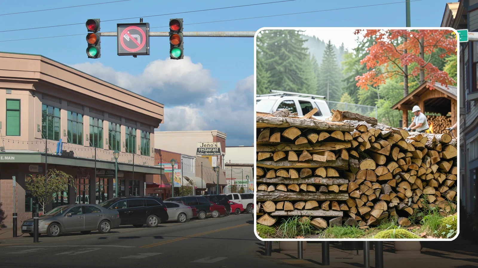 Winery Firewood in Monroe, Snohomish County, WA - We supply Pacific Northwest wineries with seasoned firewood for tasting room hearths, outdoor fire features, and events.