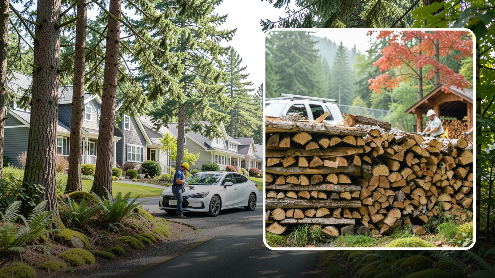 Winery Firewood in Normandy Park, King County, WA - We supply Pacific Northwest wineries with seasoned firewood for tasting room hearths, outdoor fire features, and events.