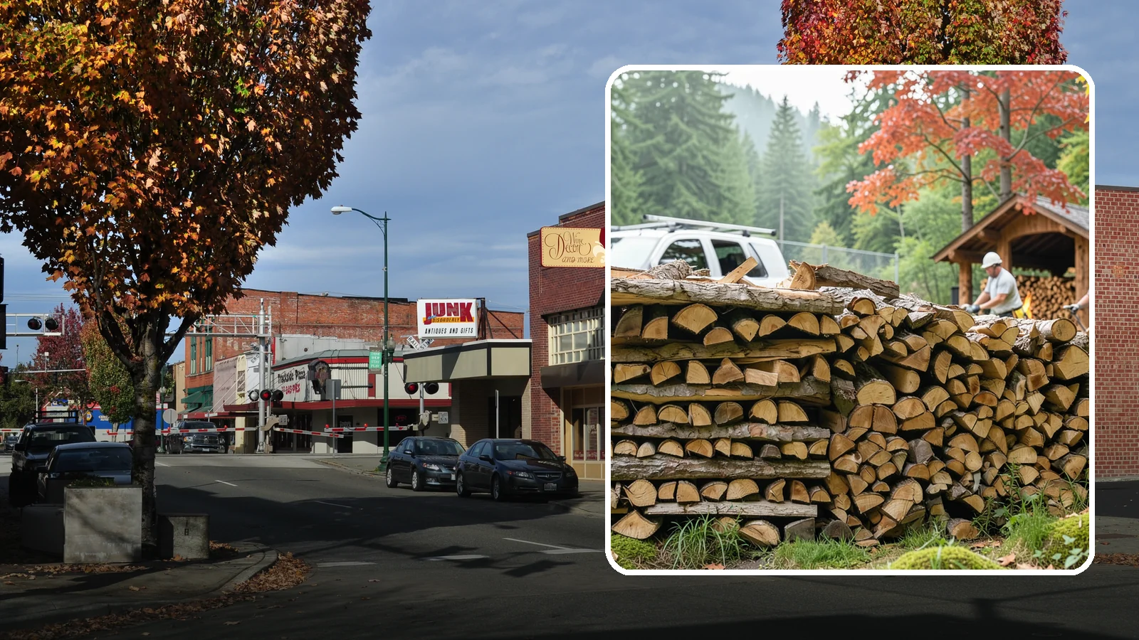 Winery Firewood in Puyallup, Pierce County, WA - We supply Pacific Northwest wineries with seasoned firewood for tasting room hearths, outdoor fire features, and events.