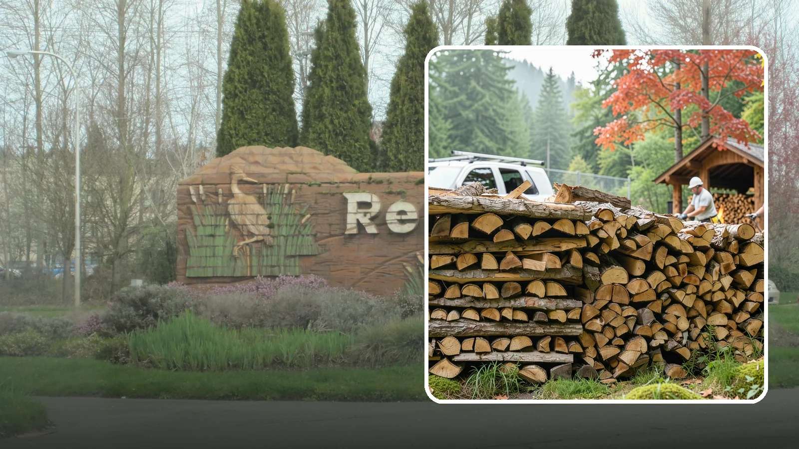 Winery Firewood in Renton, King County, WA - We supply Pacific Northwest wineries with seasoned firewood for tasting room hearths, outdoor fire features, and events.
