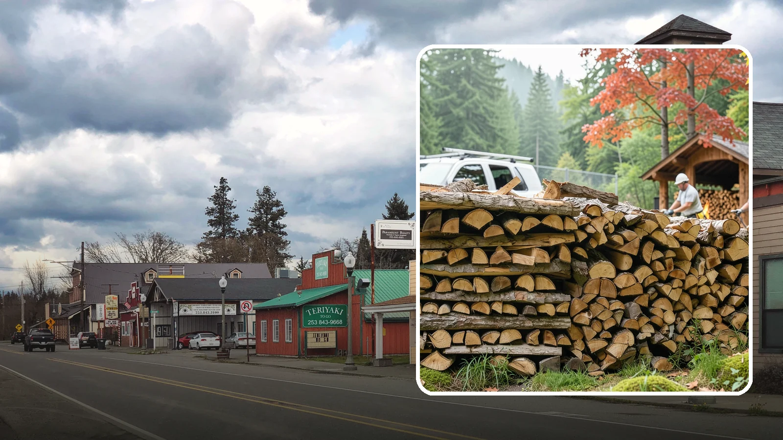 Winery Firewood in Roy, Pierce County, WA - We supply Pacific Northwest wineries with seasoned firewood for tasting room hearths, outdoor fire features, and events.