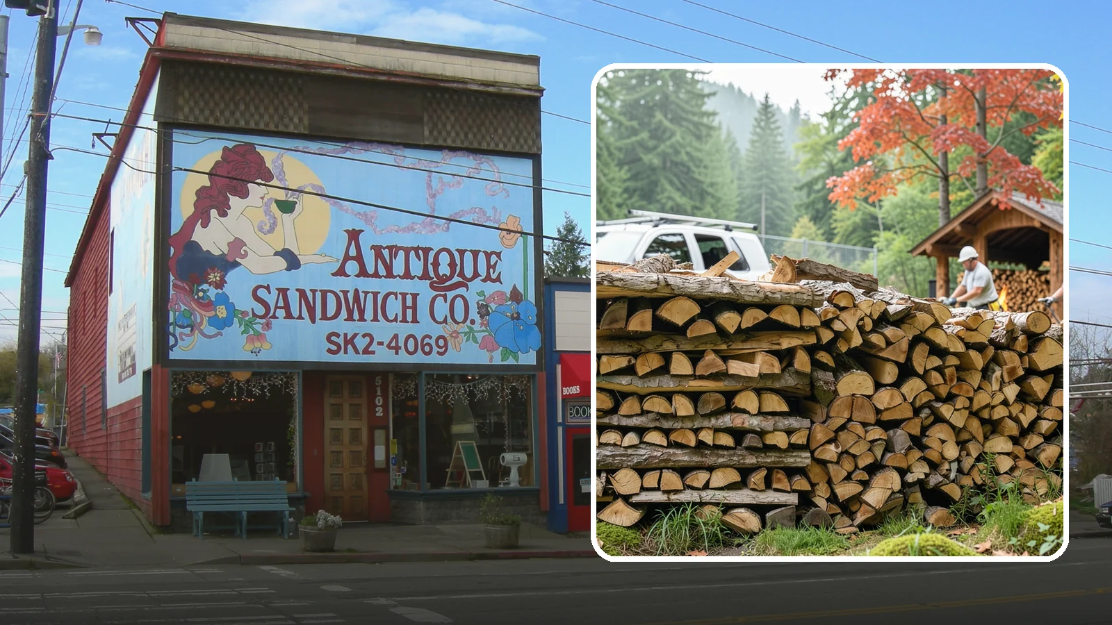 Winery Firewood in Ruston, Pierce County, WA - We supply Pacific Northwest wineries with seasoned firewood for tasting room hearths, outdoor fire features, and events.