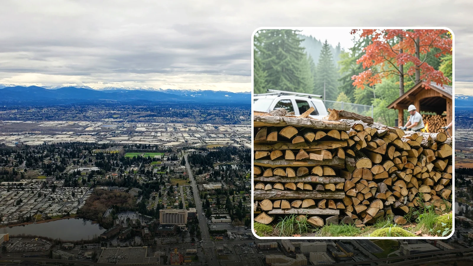 Winery Firewood in SeaTac, WA - We supply Pacific Northwest wineries with seasoned firewood for tasting room hearths, outdoor fire features, and events.
