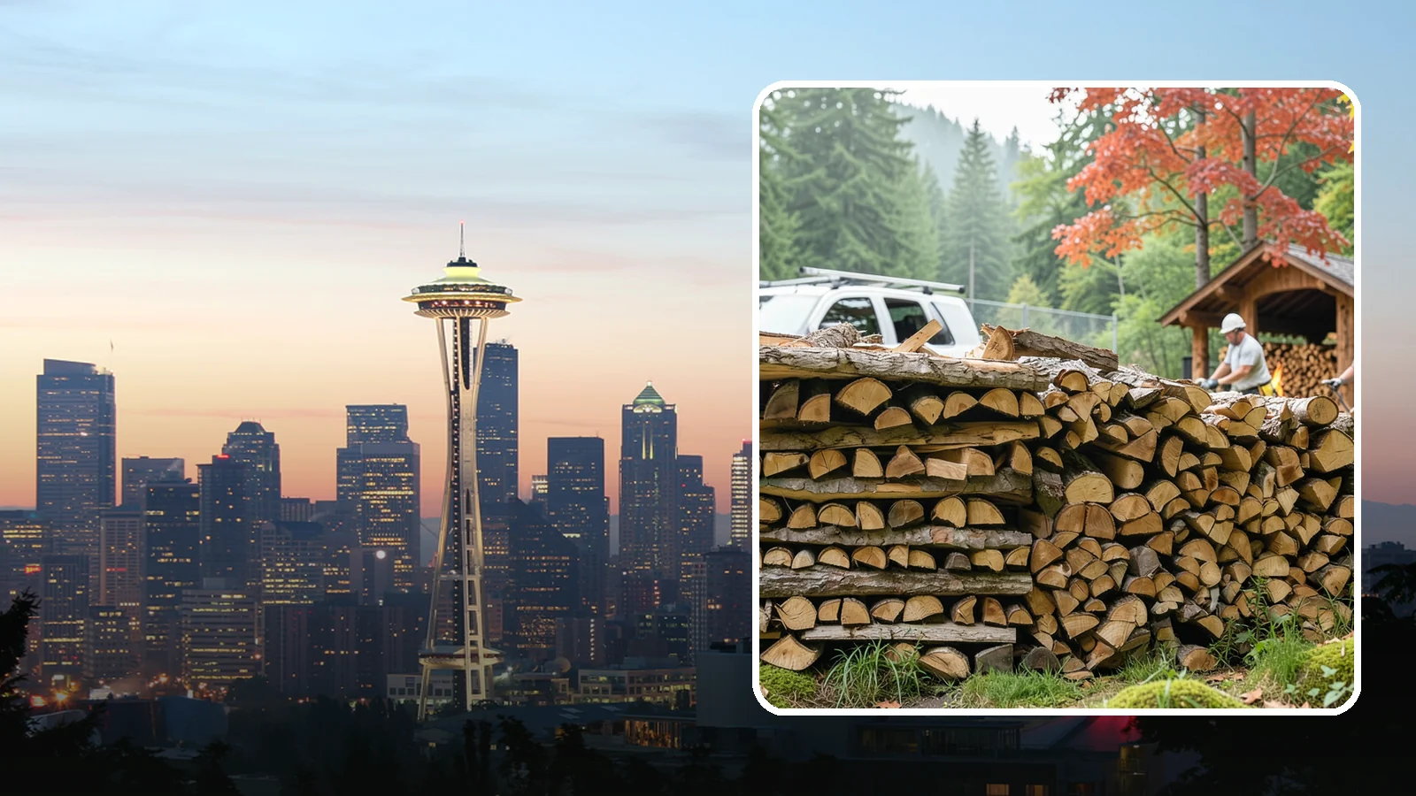 Winery Firewood in Seattle, King County, WA - We supply Pacific Northwest wineries with seasoned firewood for tasting room hearths, outdoor fire features, and events.