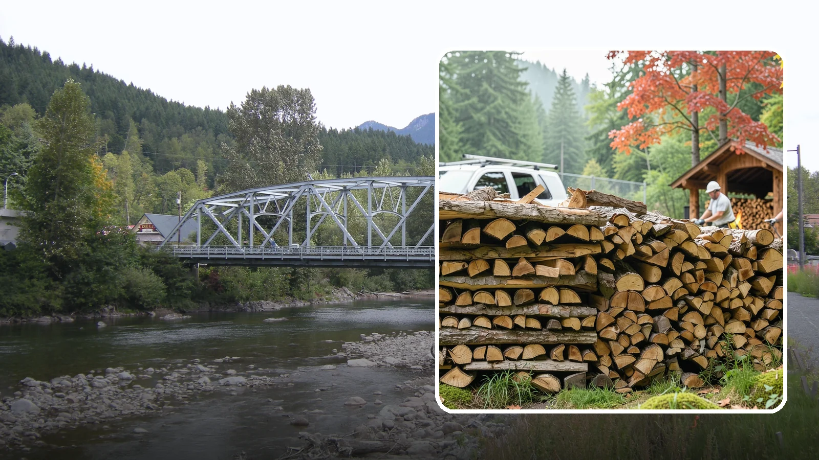 Winery Firewood in Skykomish, King County, WA - We supply Pacific Northwest wineries with seasoned firewood for tasting room hearths, outdoor fire features, and events.