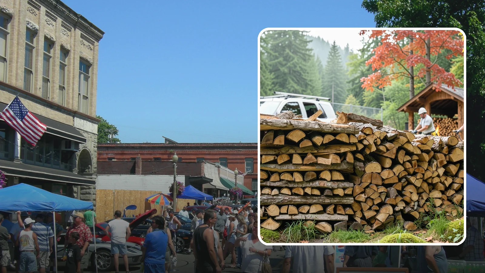 Winery Firewood in Snohomish, Snohomish County, WA - We supply Pacific Northwest wineries with seasoned firewood for tasting room hearths, outdoor fire features, and events.