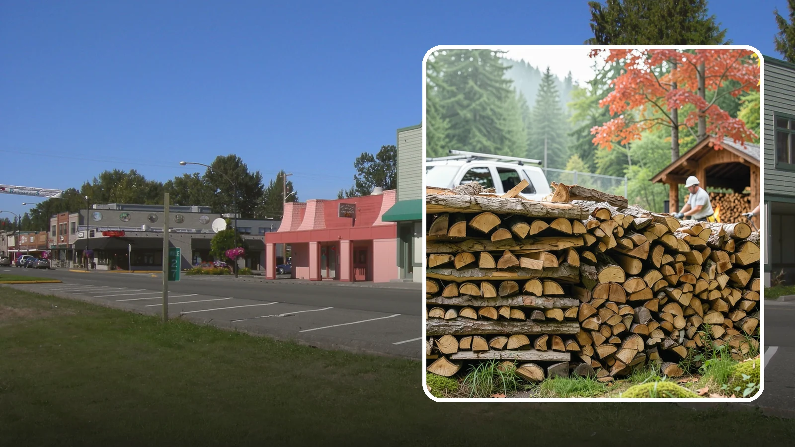 Winery Firewood in Snoqualmie, King County, WA - We supply Pacific Northwest wineries with seasoned firewood for tasting room hearths, outdoor fire features, and events.