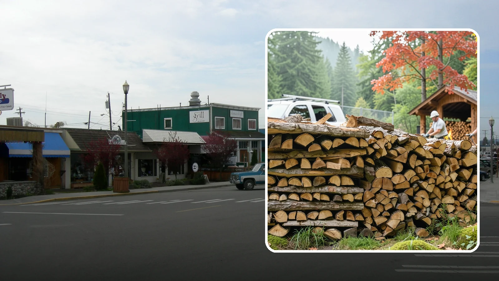 Winery Firewood in Stanwood, Snohomish County, WA - We supply Pacific Northwest wineries with seasoned firewood for tasting room hearths, outdoor fire features, and events.