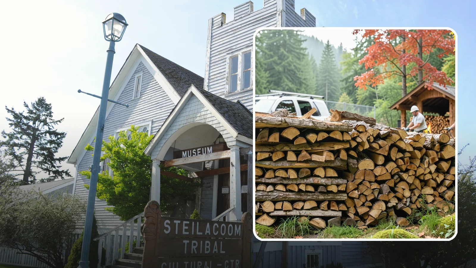 Winery Firewood in Steilacoom, Pierce County, WA - We supply Pacific Northwest wineries with seasoned firewood for tasting room hearths, outdoor fire features, and events.
