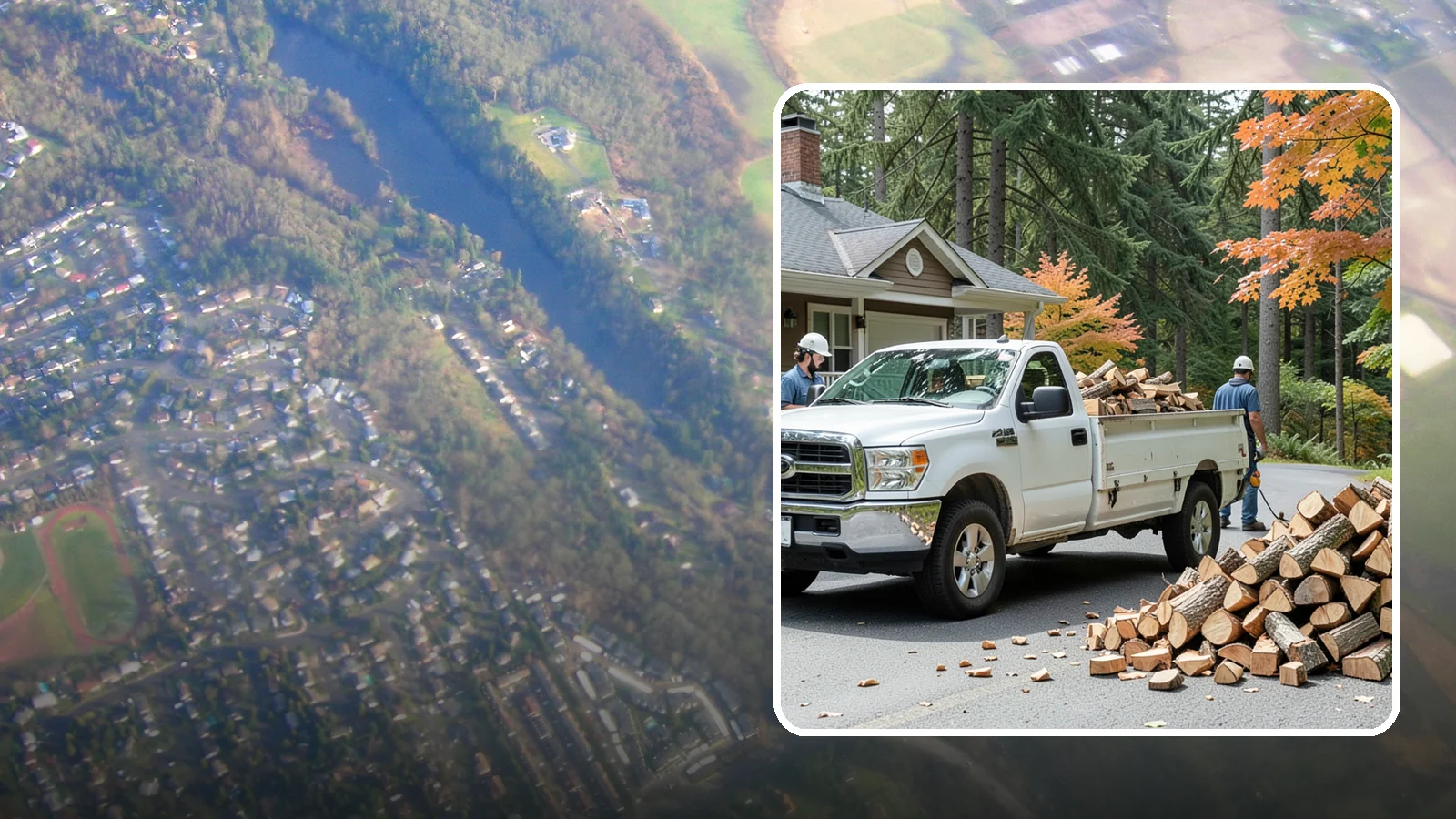 Winter Firewood Delivery in Algona, King County, WA - Through the heart of the Pacific Northwest cold season, we keep your rack stocked with dry wood you can burn tonight.