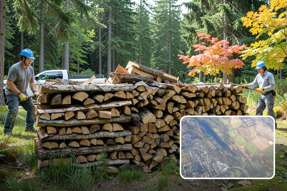 Winter Firewood Delivery in Algona, King County, WA - Keeps your rack stocked through the coldest months