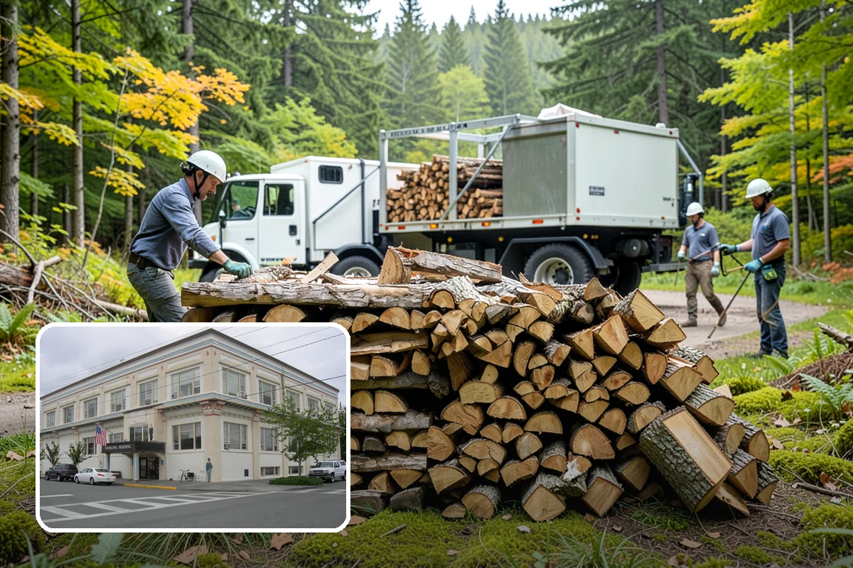 Winter Firewood Delivery in Anacortes, Skagit County, WA - Keeps your rack stocked through the coldest months