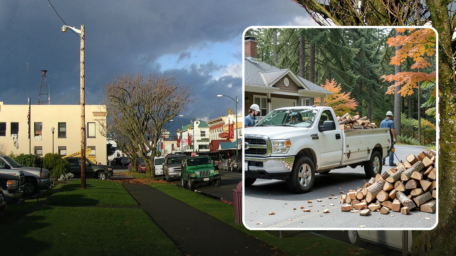 Winter Firewood Delivery in Arlington, Snohomish County, WA - Through the heart of the Pacific Northwest cold season, we keep your rack stocked with dry wood you can burn tonight.