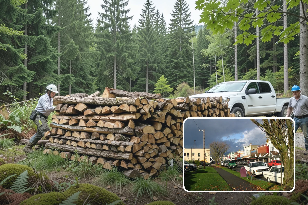 Winter Firewood Delivery in Arlington, Snohomish County, WA - Keeps your rack stocked through the coldest months