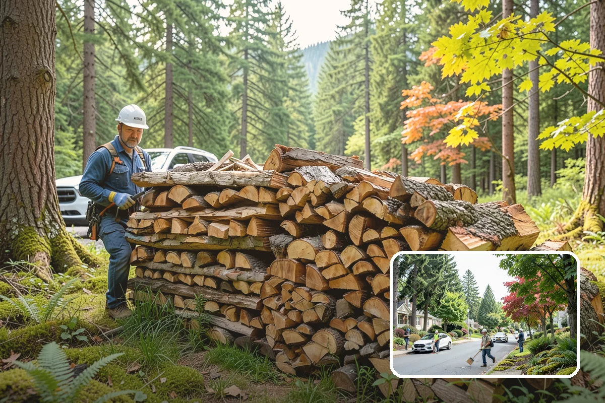 Winter Firewood Delivery in Beaux Arts Village, King County, WA - Keeps your rack stocked through the coldest months