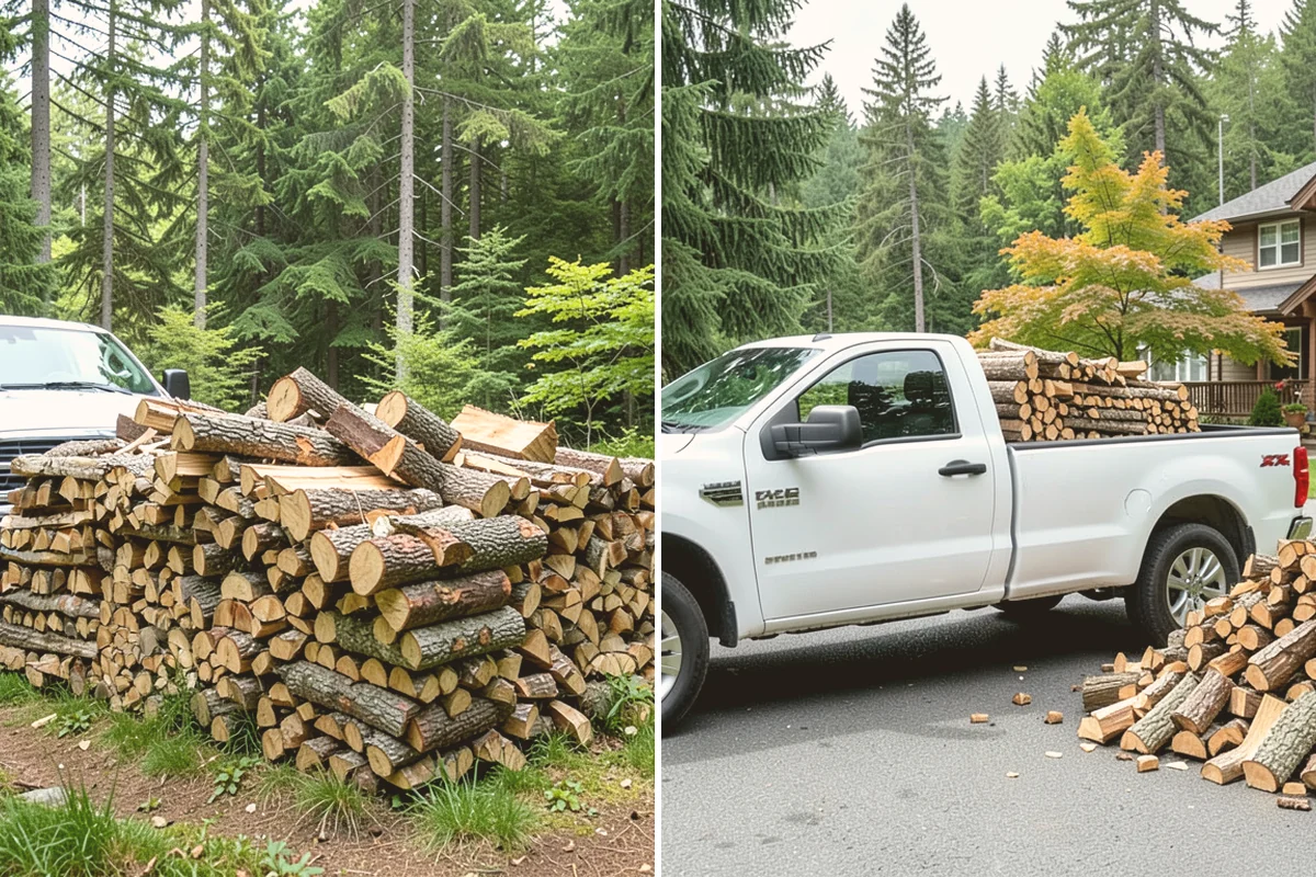 Winter Firewood Delivery in Bellevue, King County, WA - Set up your winter delivery quantity and schedule