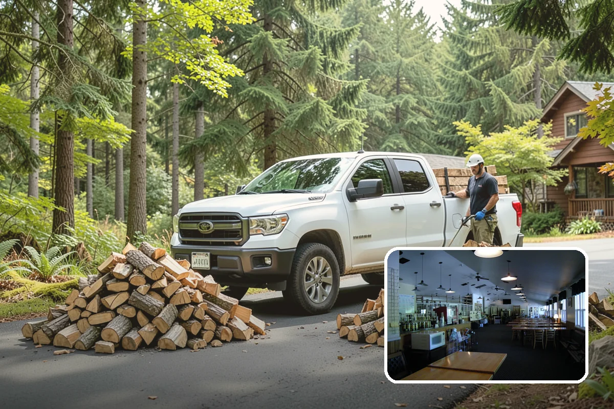 Winter Firewood Delivery in Black Diamond, King County, WA - Keeps your rack stocked through the coldest months