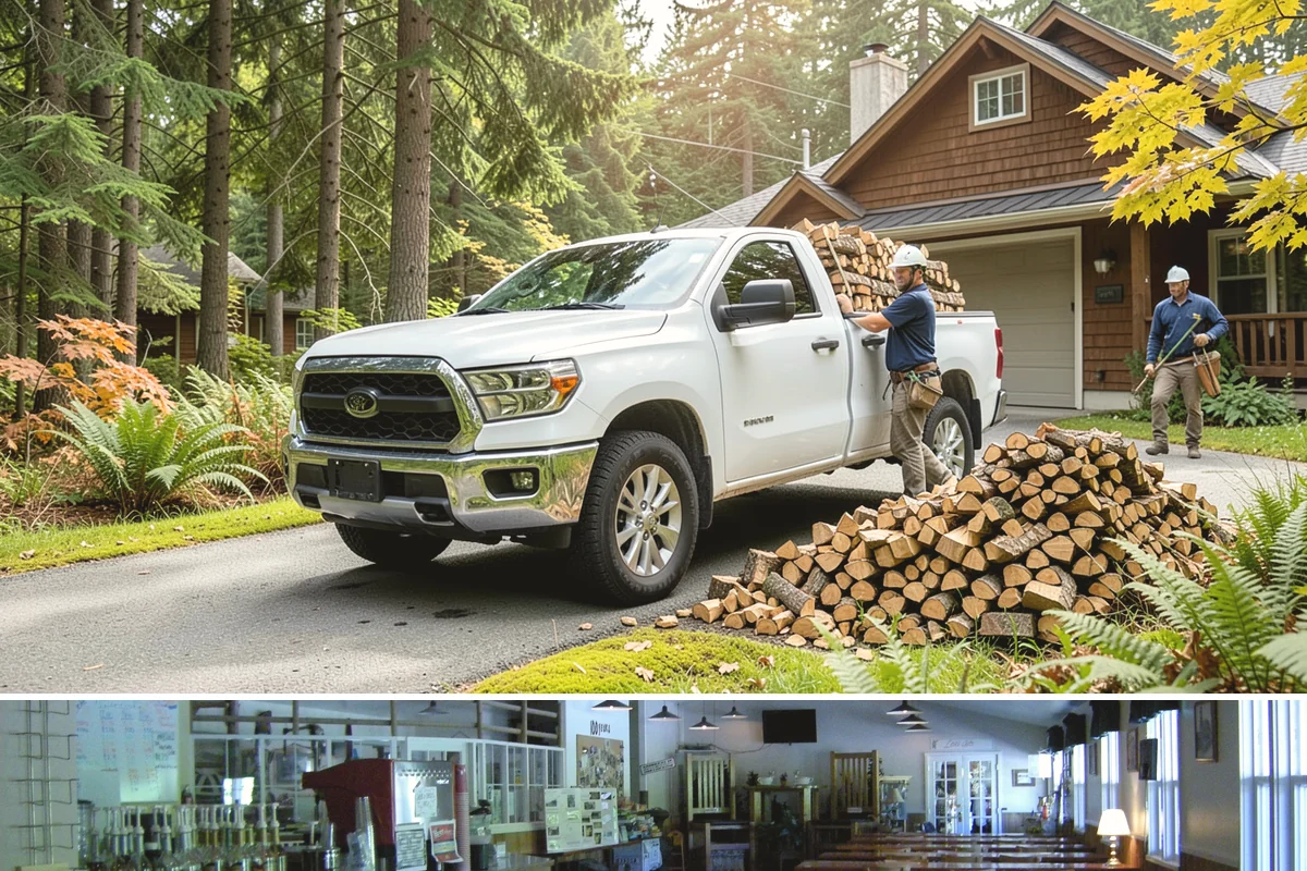 Winter Firewood Delivery in Black Diamond, King County, WA - This is our peak season from the first hard cold through late winter, so booking early locks in dependable resupply.