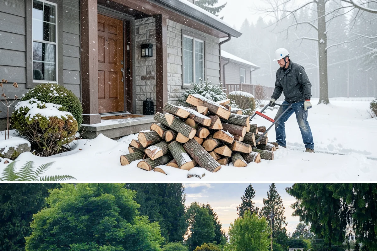 Winter Firewood Delivery in Bonney Lake, Pierce County, WA - This is our peak season from the first hard cold through late winter, so booking early locks in dependable resupply.