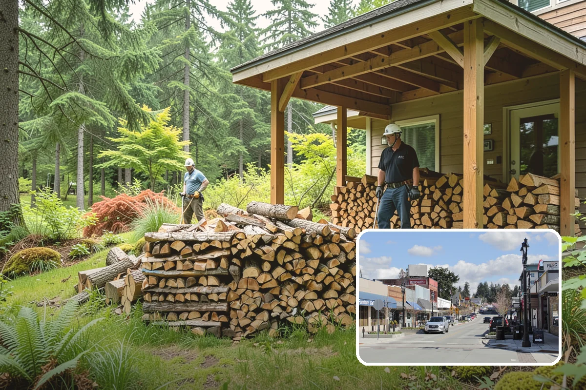 Winter Firewood Delivery in Bothell, King County, WA - Keeps your rack stocked through the coldest months