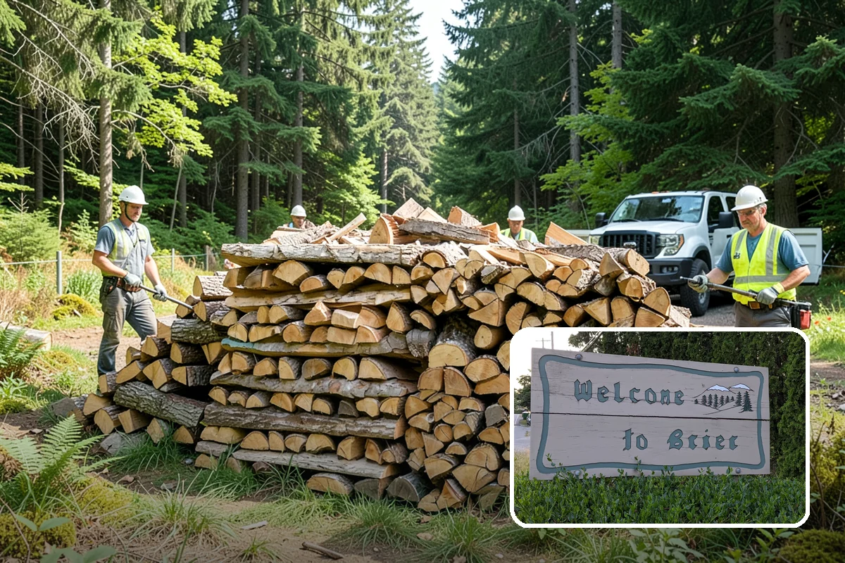Winter Firewood Delivery in Brier, Snohomish County, WA - Keeps your rack stocked through the coldest months