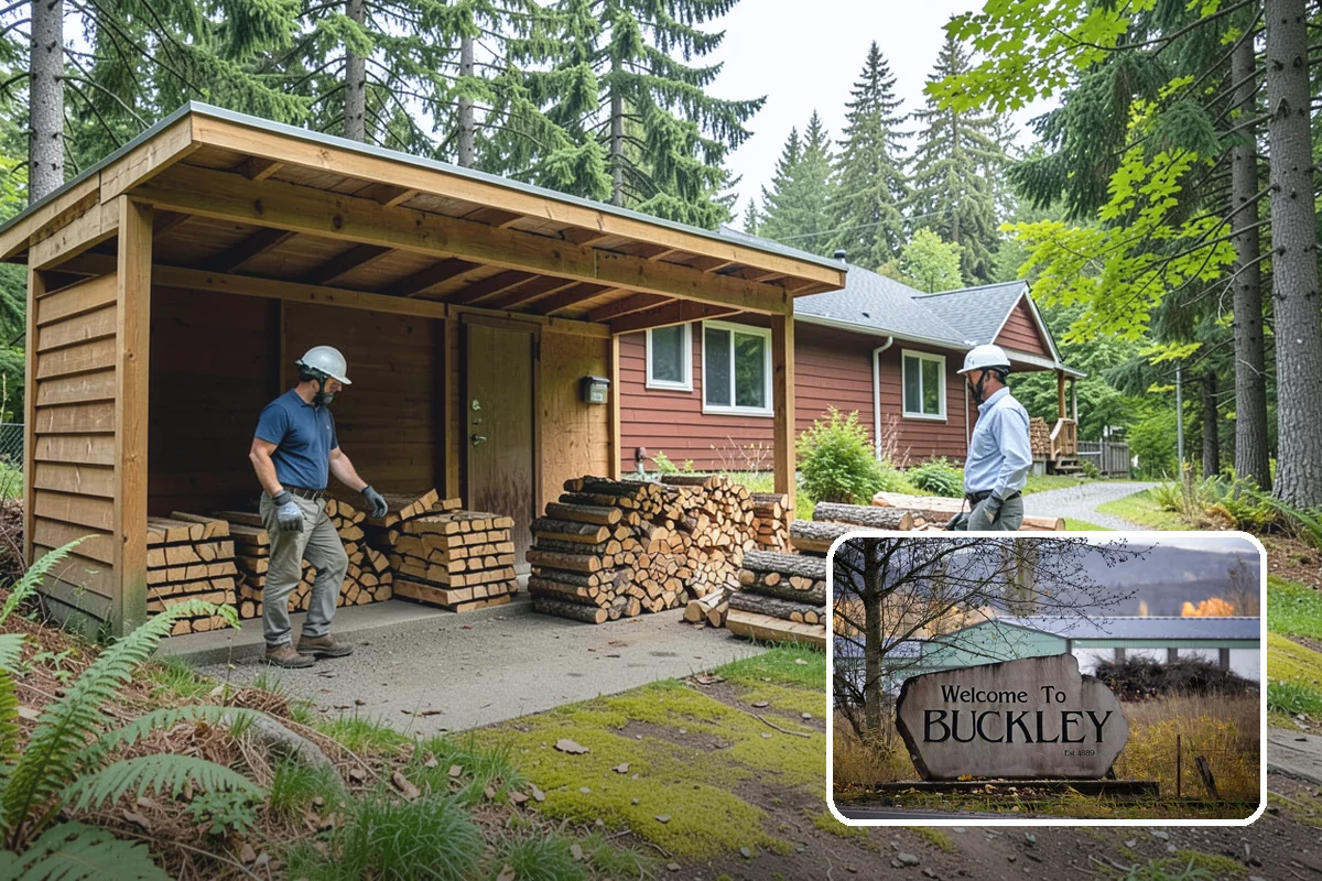 Winter Firewood Delivery in Buckley, Pierce County, WA - Keeps your rack stocked through the coldest months
