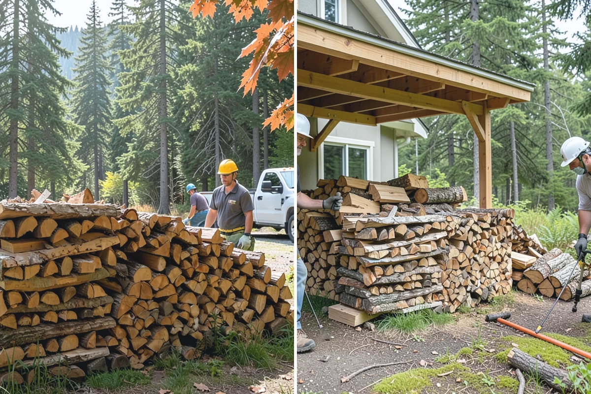 Winter Firewood Delivery in Buckley, Pierce County, WA - Set up your winter delivery quantity and schedule