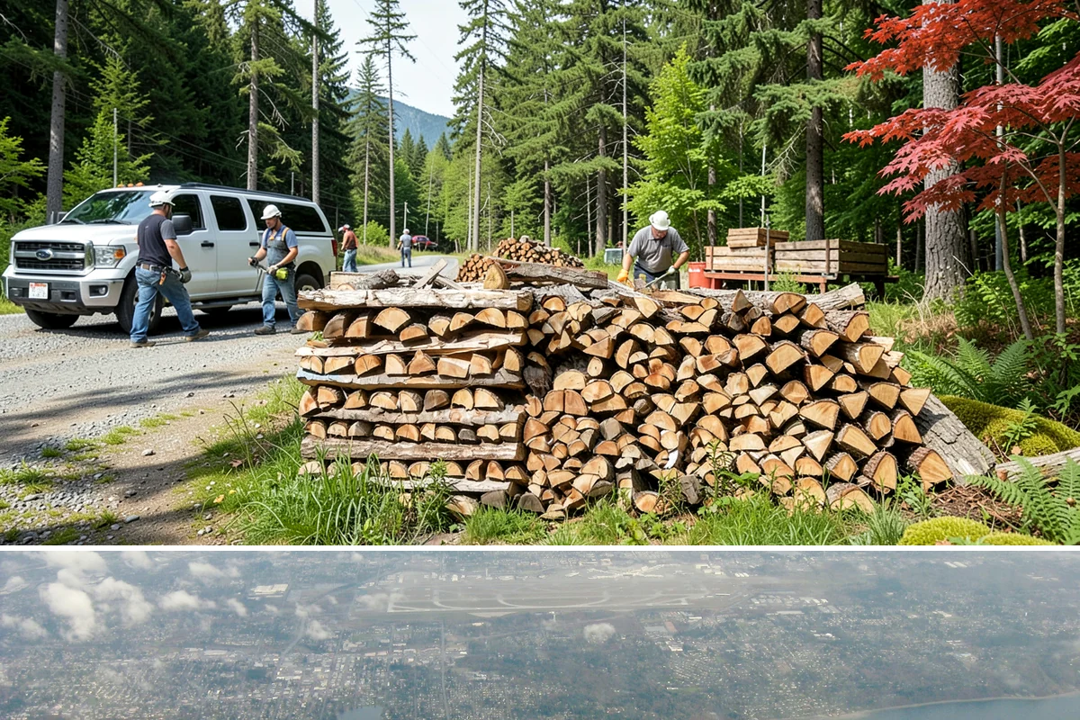Winter Firewood Delivery in Burien, King County, WA - This is our peak season from the first hard cold through late winter, so booking early locks in dependable resupply.