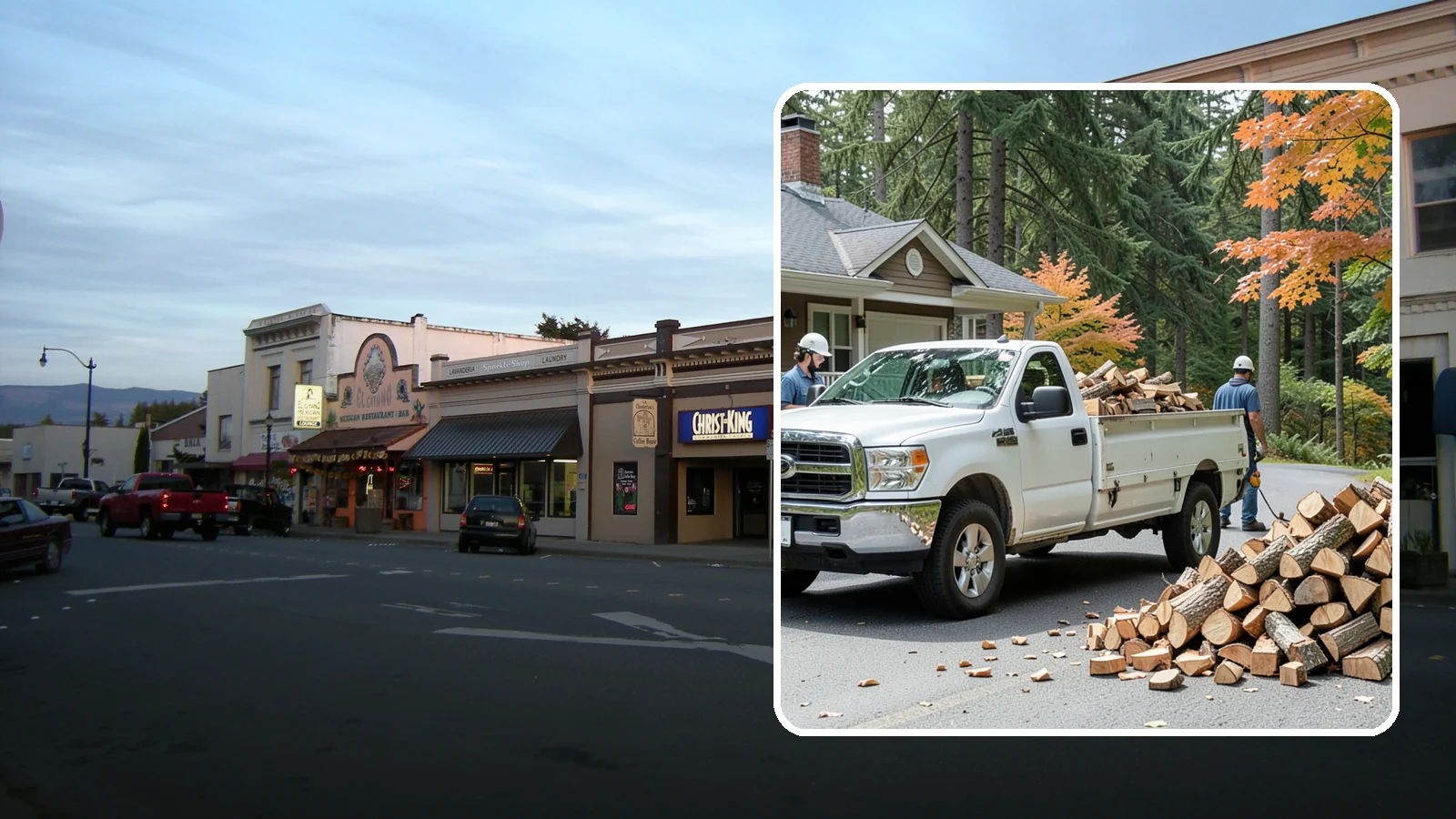 Winter Firewood Delivery in Burlington, Skagit County, WA - Through the heart of the Pacific Northwest cold season, we keep your rack stocked with dry wood you can burn tonight.