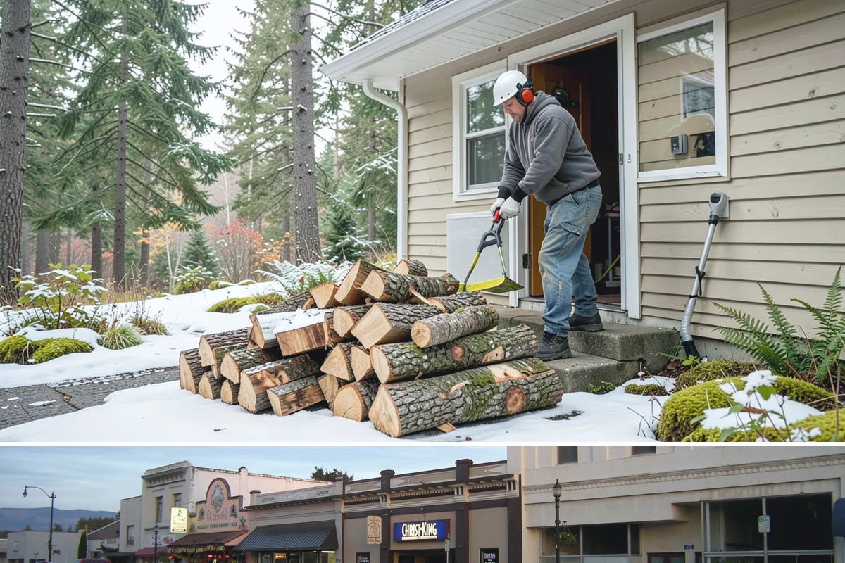 Winter Firewood Delivery in Burlington, Skagit County, WA - This is our peak season from the first hard cold through late winter, so booking early locks in dependable resupply.