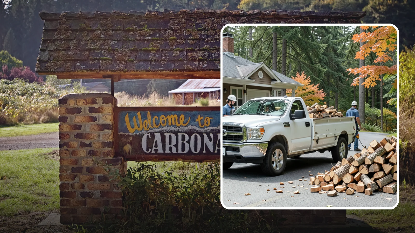 Winter Firewood Delivery in Carbonado, Pierce County, WA - Through the heart of the Pacific Northwest cold season, we keep your rack stocked with dry wood you can burn tonight.