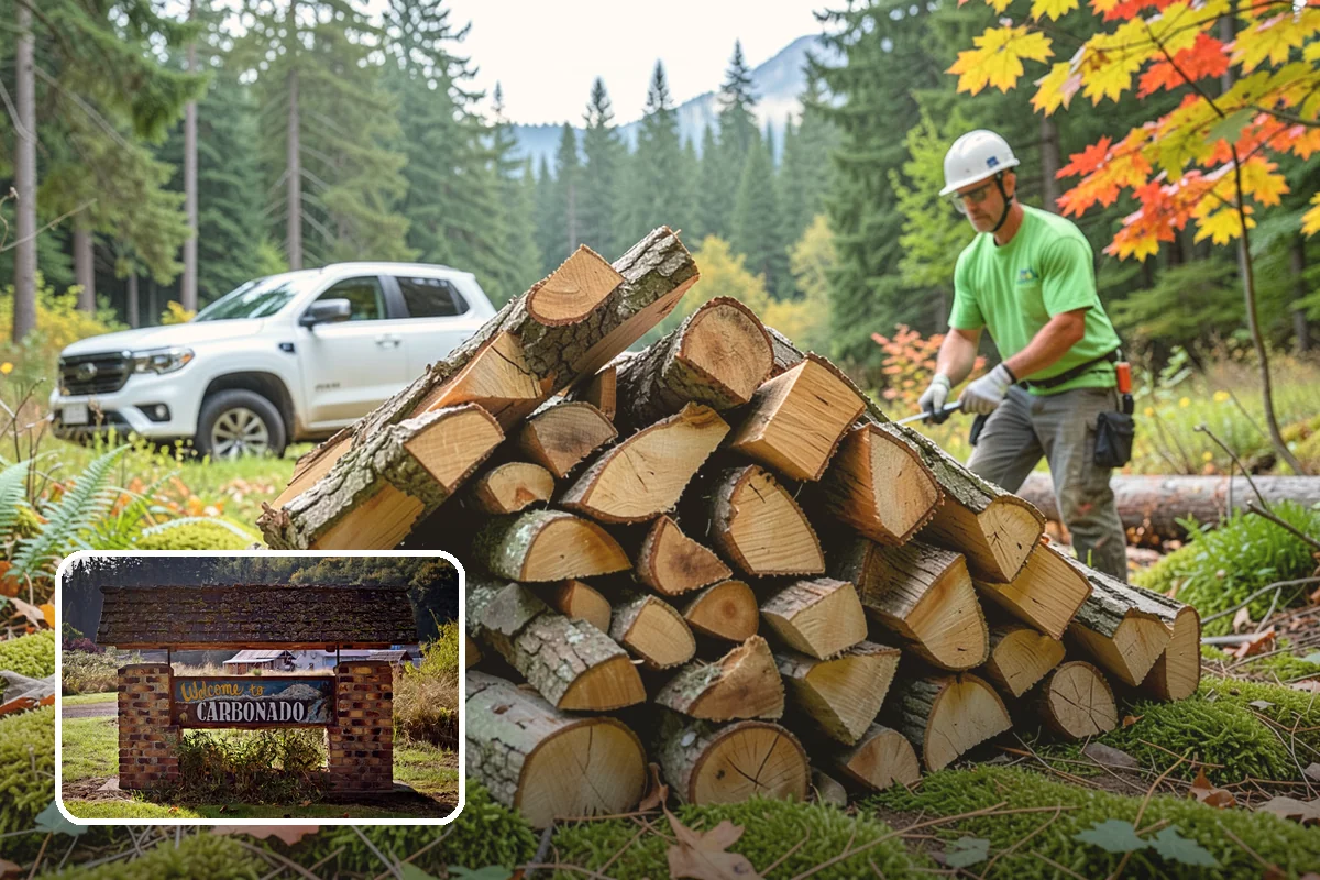 Winter Firewood Delivery in Carbonado, Pierce County, WA - Keeps your rack stocked through the coldest months