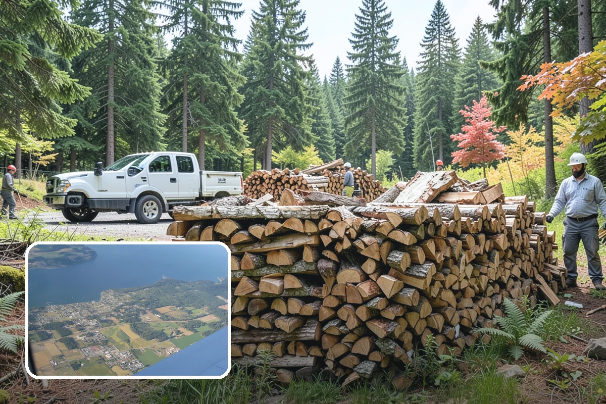 Winter Firewood Delivery in Coupeville, Island County, WA - Keeps your rack stocked through the coldest months