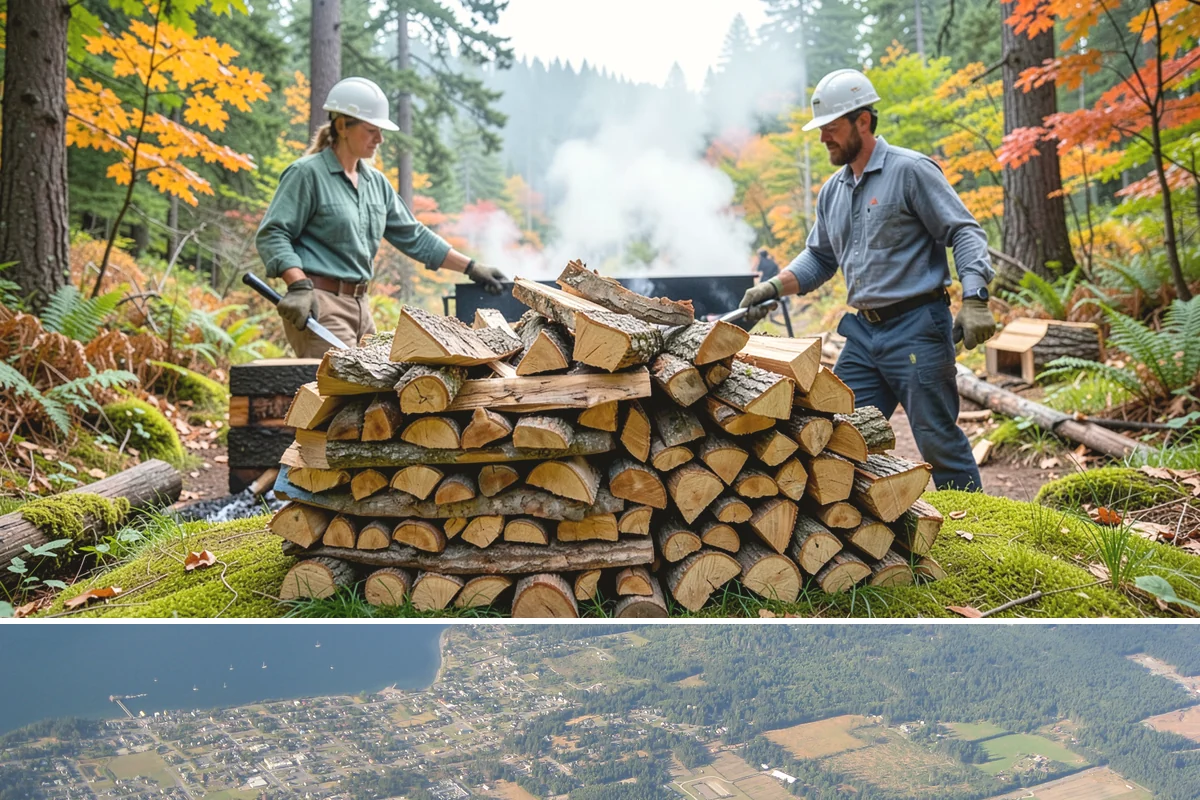 Winter Firewood Delivery in Coupeville, Island County, WA - This is our peak season from the first hard cold through late winter, so booking early locks in dependable resupply.
