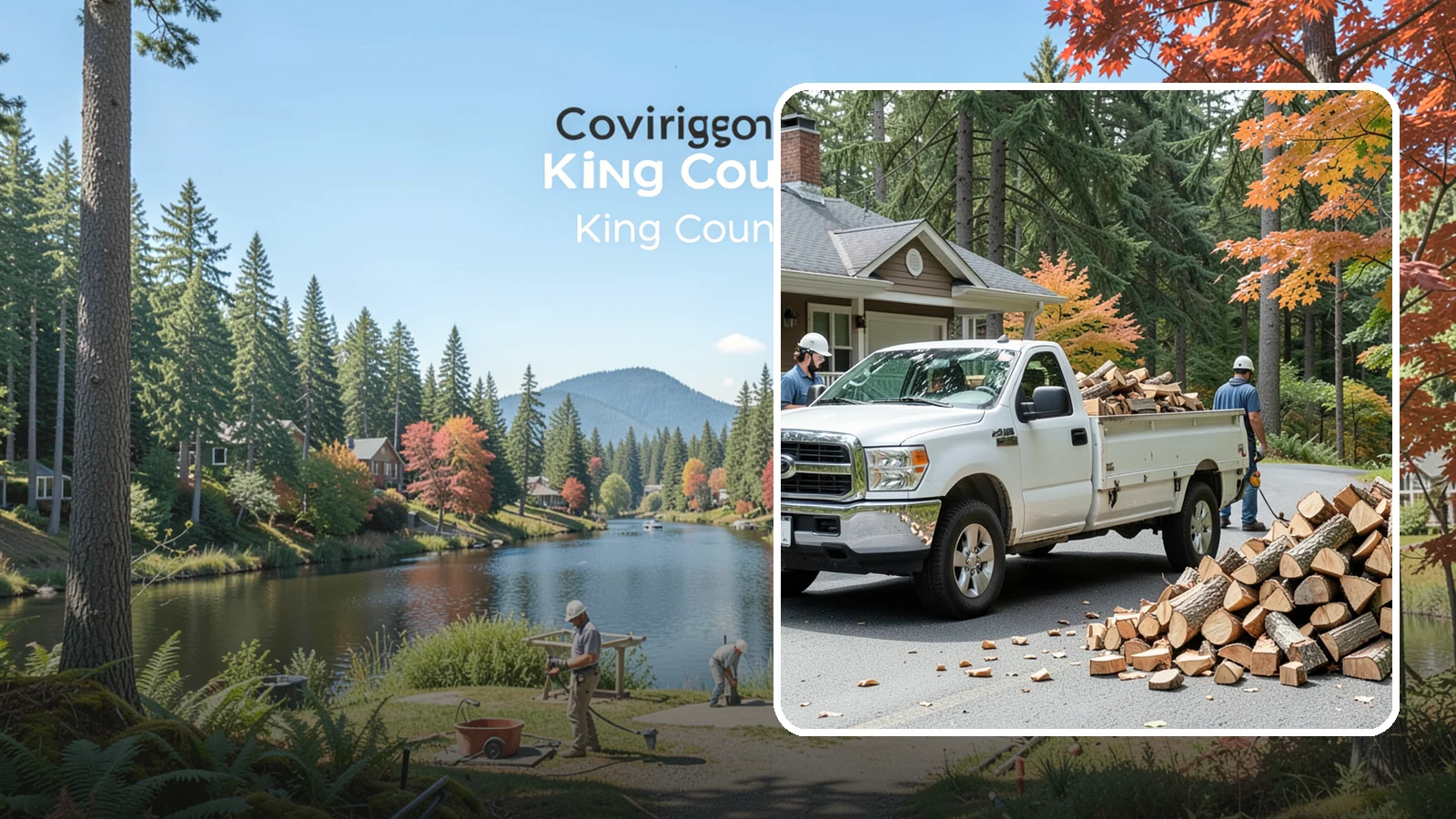 Winter Firewood Delivery in Covington, King County, WA - Through the heart of the Pacific Northwest cold season, we keep your rack stocked with dry wood you can burn tonight.