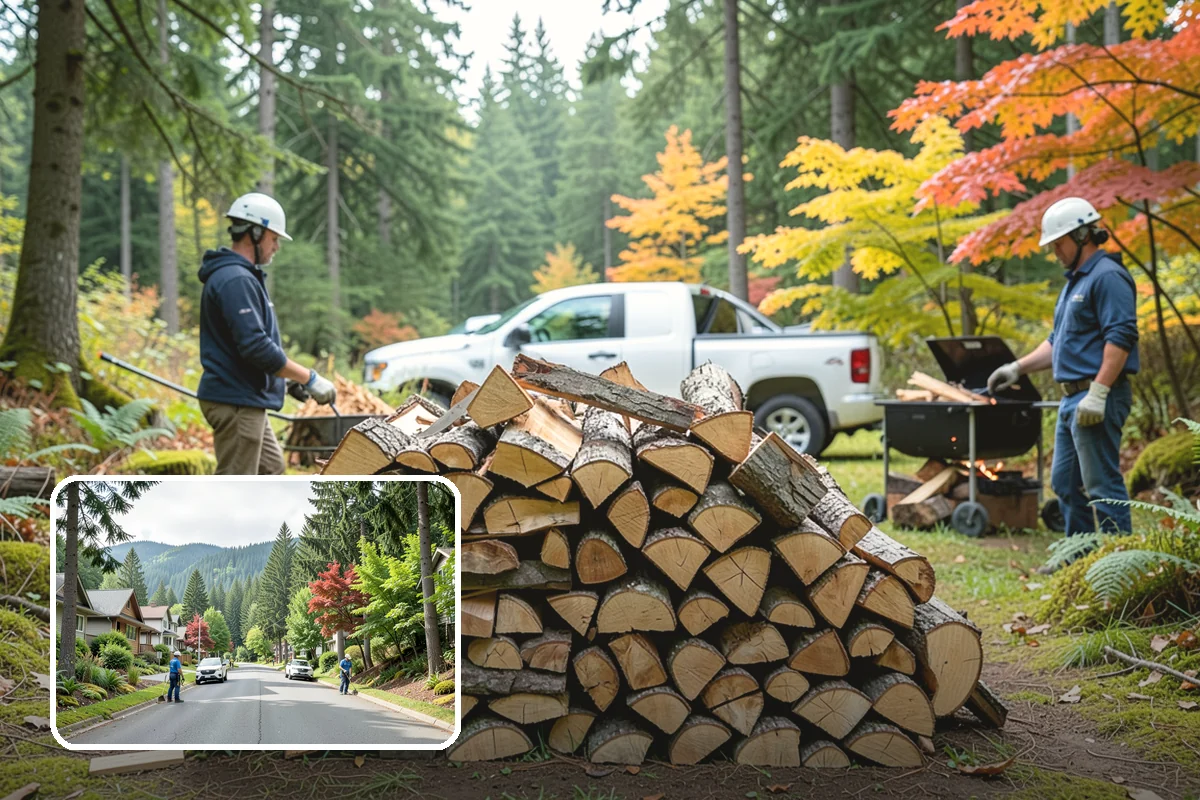 Winter Firewood Delivery in Darrington, Snohomish County, WA - Keeps your rack stocked through the coldest months