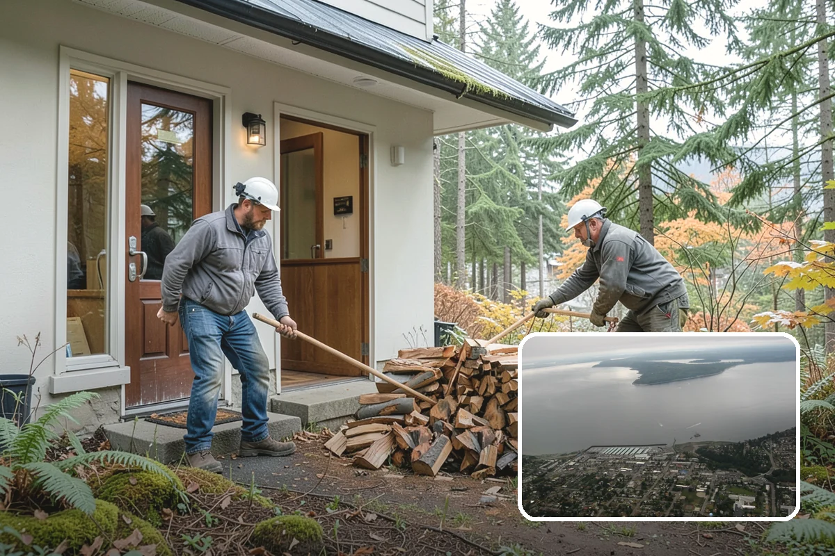 Winter Firewood Delivery in Des Moines, King County, WA - Keeps your rack stocked through the coldest months