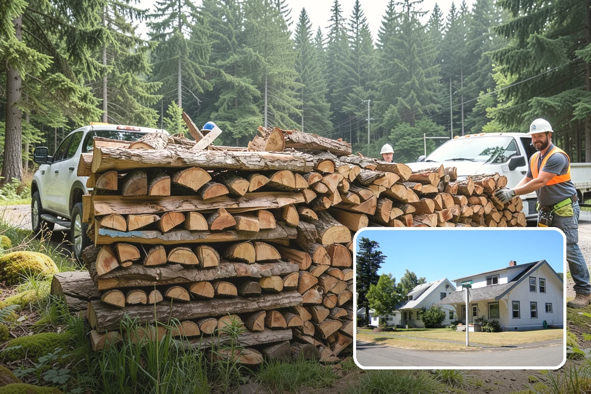 Winter Firewood Delivery in DuPont, Pierce County, WA - Keeps your rack stocked through the coldest months