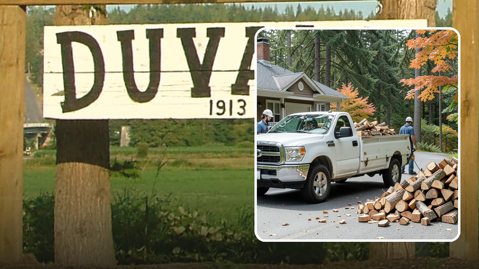 Winter Firewood Delivery in Duvall, King County, WA - Through the heart of the Pacific Northwest cold season, we keep your rack stocked with dry wood you can burn tonight.