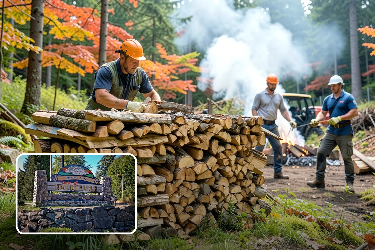 Winter Firewood Delivery in Eatonville, Pierce County, WA - Keeps your rack stocked through the coldest months