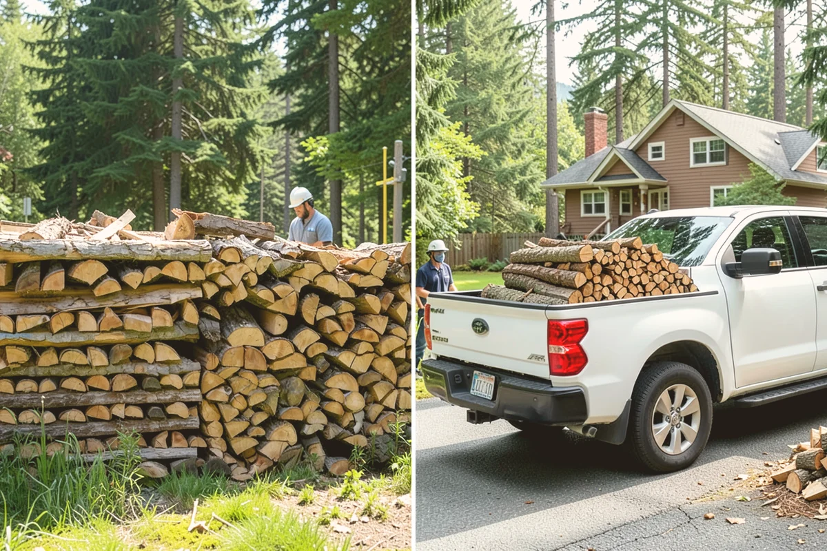 Winter Firewood Delivery in Eatonville, Pierce County, WA - Set up your winter delivery quantity and schedule