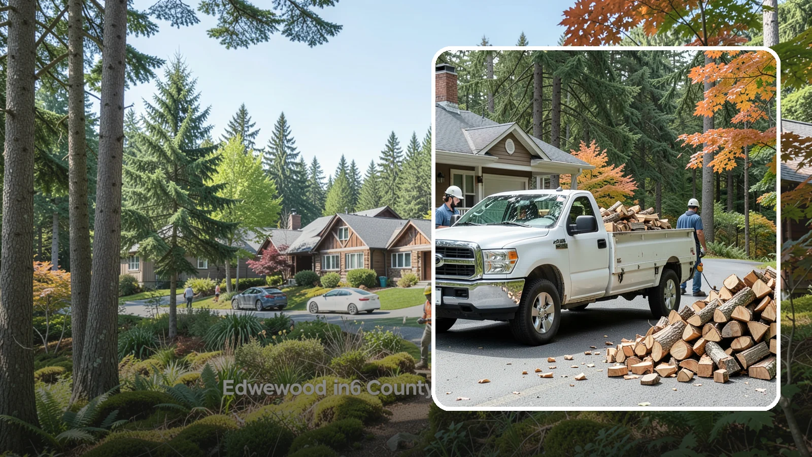 Winter Firewood Delivery in Edgewood, Pierce County, WA - Through the heart of the Pacific Northwest cold season, we keep your rack stocked with dry wood you can burn tonight.