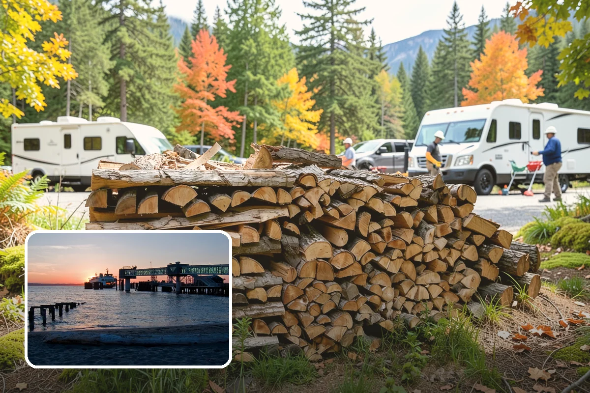 Winter Firewood Delivery in Edmonds, Snohomish County, WA - Keeps your rack stocked through the coldest months