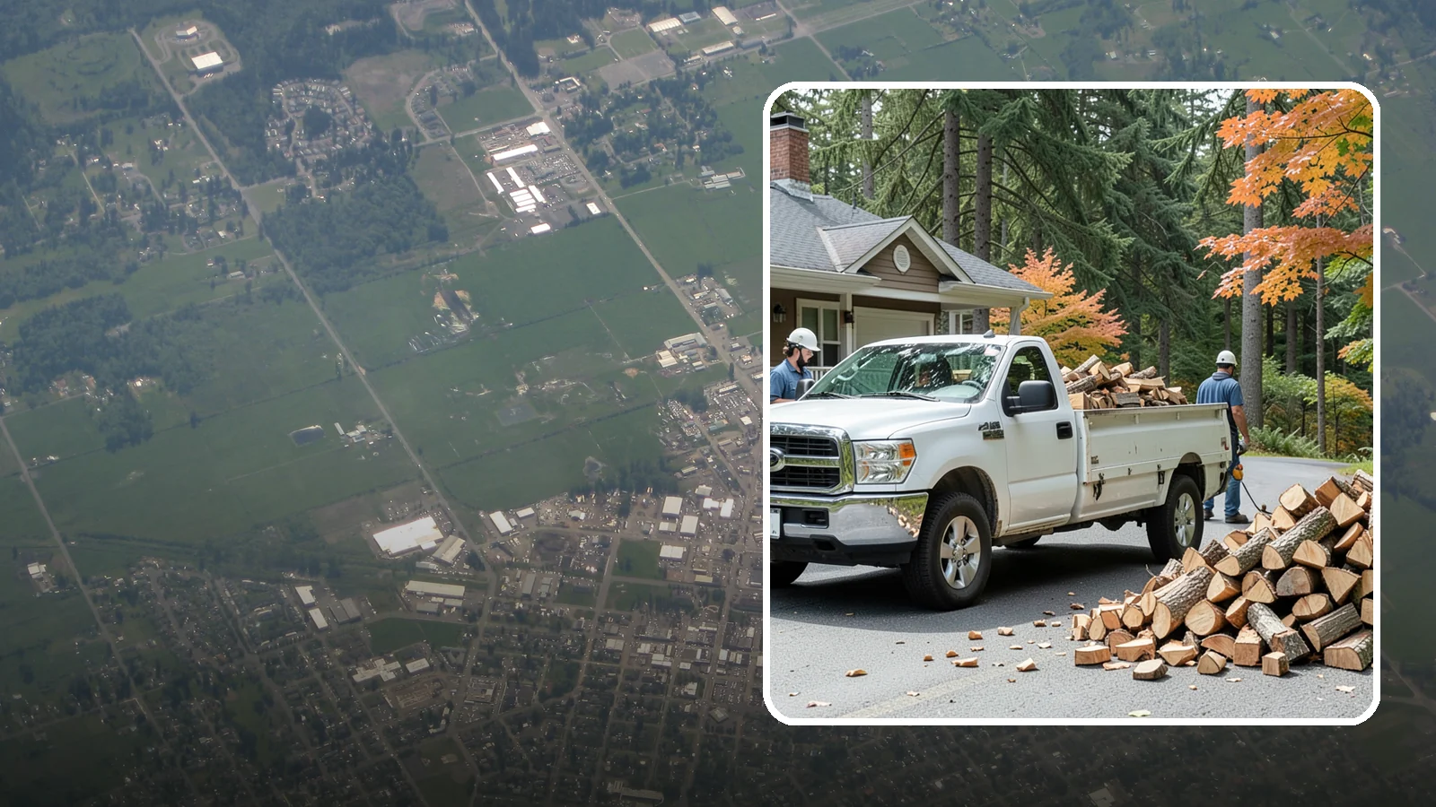Winter Firewood Delivery in Enumclaw, King County, WA - Through the heart of the Pacific Northwest cold season, we keep your rack stocked with dry wood you can burn tonight.