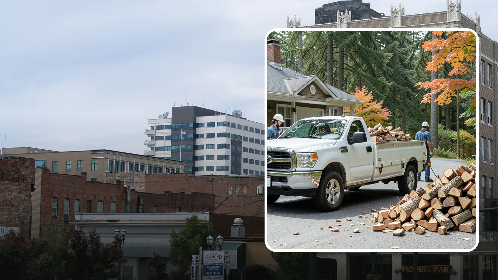 Winter Firewood Delivery in Everett, Snohomish County, WA - Through the heart of the Pacific Northwest cold season, we keep your rack stocked with dry wood you can burn tonight.