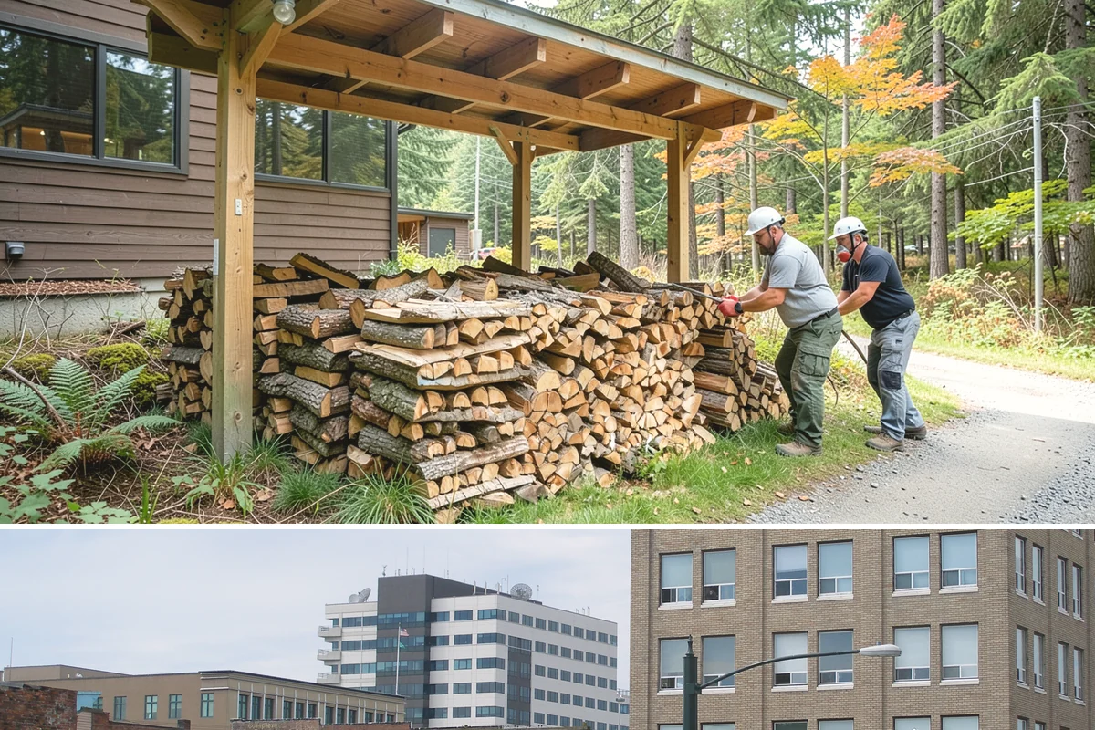 Winter Firewood Delivery in Everett, Snohomish County, WA - This is our peak season from the first hard cold through late winter, so booking early locks in dependable resupply.