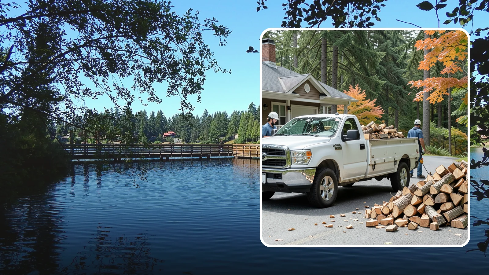Winter Firewood Delivery in Federal Way, King County, WA - Through the heart of the Pacific Northwest cold season, we keep your rack stocked with dry wood you can burn tonight.
